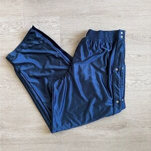 Vintage Navy Blue Nike Snap Button Reversible Track Pants
